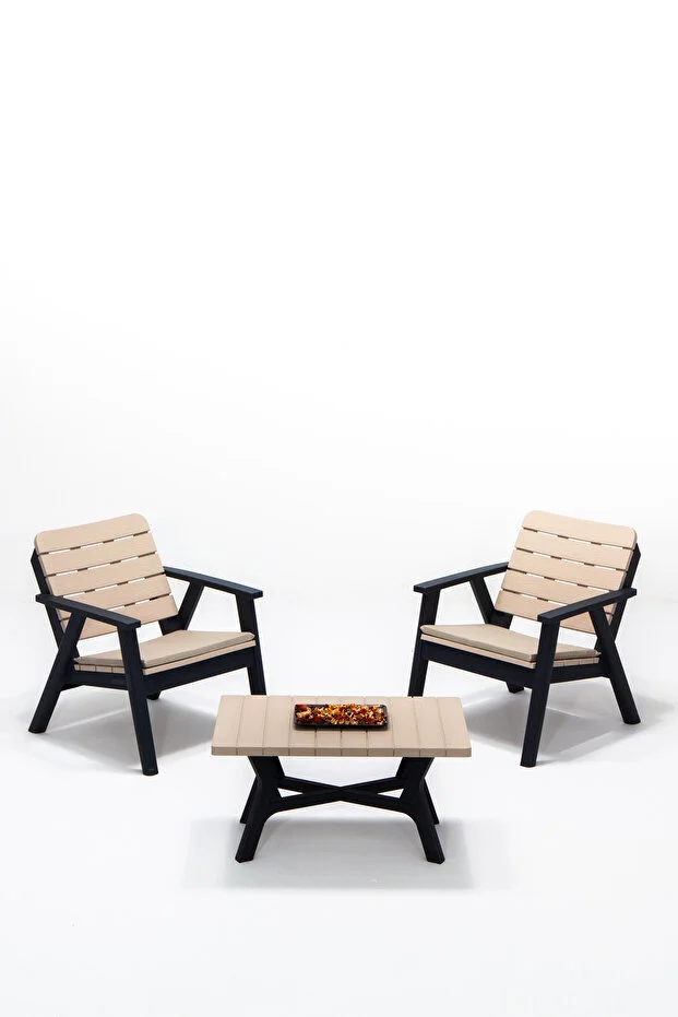 Sera 1+1+S Minderli Oturma Grubu / Bahçe - Balkon - Teras Mobilyası